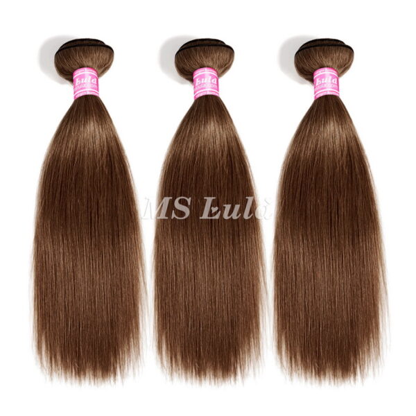 Virgin Colored Natural Straight Brazilian Human Hair Bundles - Image 7